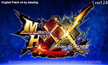 Monster Hunter XX Double Cross (Japan) screen shot title